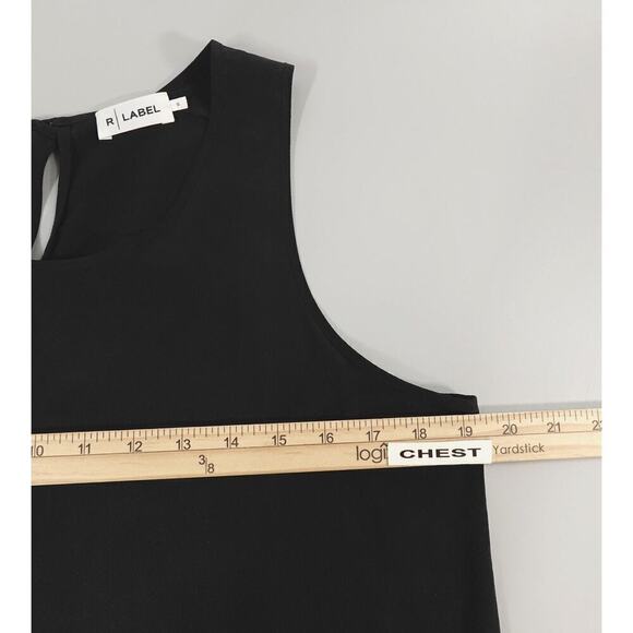 The Reset R-LABEL Silk Tank Top Womens Small Black Lagenlook Minimalist - Picture 12 of 13
